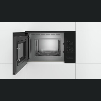 Cuptor cu microunde incorporabil Bosch BFL520MB0 , 800 W, 20 l, 59.4 x 38.2 x 31.7 cm, Negru