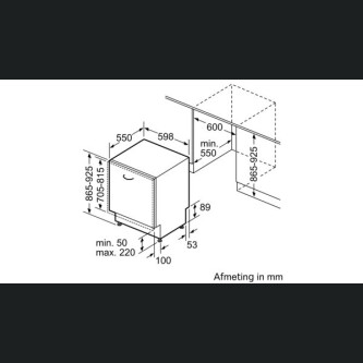 Masina de spalat vase complet incorporabila Siemens SX97T800CE iQ700, 60 cm XXL, A