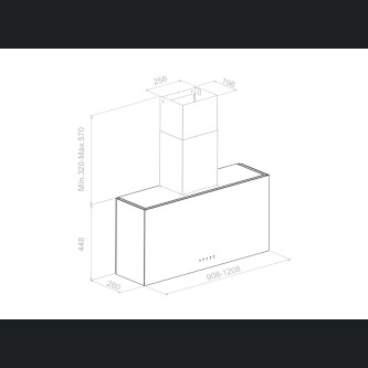 Hota de perete Pando P-746/90 IX-DEKTON LAURENT V.1050 ECO SEC FLCR-AE, A+