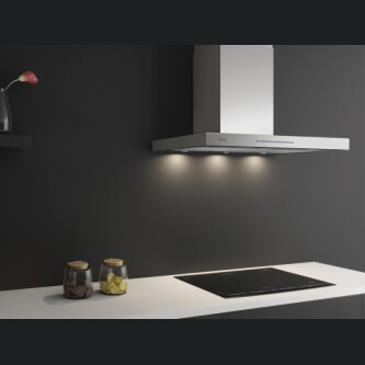 Hota de perete Pando P-825, V.1050 mc/h, latime 60 cm, A+, inox