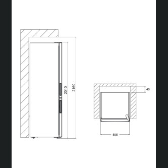 Combina frigorifica Pando PFLX , NoFrost, 367 l, inox inchis