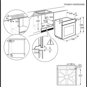 Cuptor incorporabil Electrolux EOF5C50V, cu autocuratare catalitica, 72 litri, A, alb