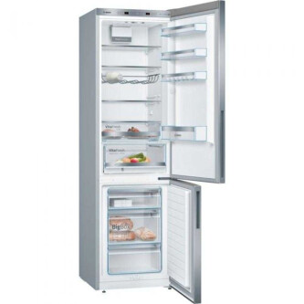 Combina frigorifica BOSCH KGE39ALCA, Low Frost, 343 l, 201 cm, Clasa C, argintiu