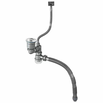 Chiuveta bucatarie inox CookingAid Hera Standard cu dozator detergent, scurgator tavita vase/paste/fructe, gratar rulabil inox si tocator lemn Sapele + accesorii montaj