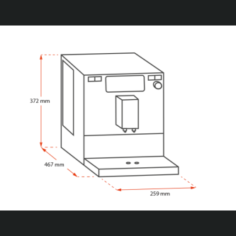 Espressor Automat Melitta Barista TS Smart, Recipient de boabe cu 2 compartimente, LCD , Easy Steam Cleaning , Aplicația Melitta Connect